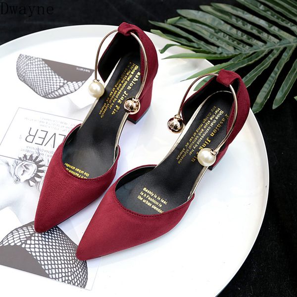 2019 new korean version of the wild suede pointed high heels word buckle single shoes comfortable trend high heels, Black
2019 new korean version of the wild suede pointed high heels word buckle single shoes comfortable trend high heels, Black