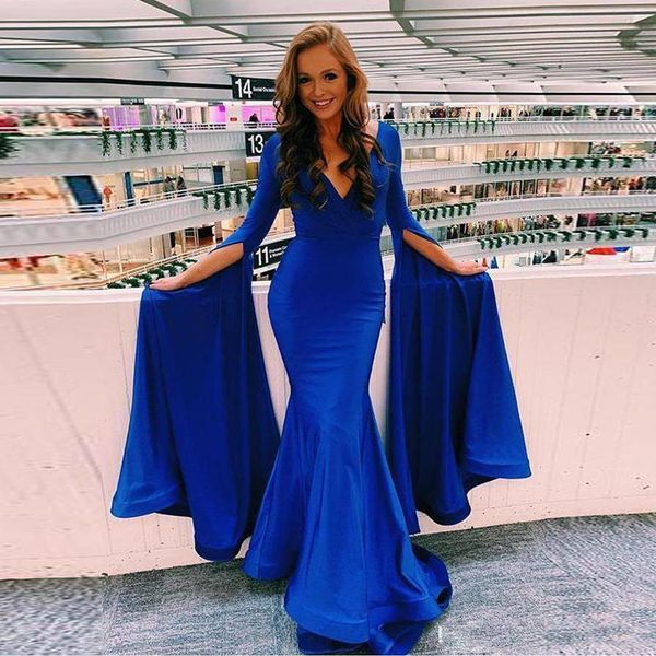 dubai arabic royal blue mermaid evening dresses long sleeves v neck formal dress party gown floor length evening party gowns robe, Black;red
dubai arabic royal blue mermaid evening dresses long sleeves v neck formal dress party gown floor length evening party gowns robe, Black;red
