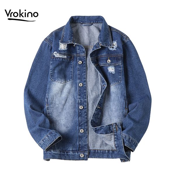 2020new in new denim jacket for men youth casual hole fashion street clothing coat large size 5xl 6xl 7xl, Black;brown
2020new in new denim jacket for men youth casual hole fashion street clothing coat large size 5xl 6xl 7xl, Black;brown