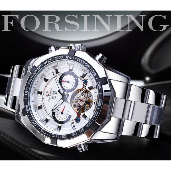 forsining fashion machanical watches automatic male clock stainless steel 2 dial tourbillon week date casual mens wrist watch311a, Slivery;brown
forsining fashion machanical watches automatic male clock stainless steel 2 dial tourbillon week date casual mens wrist watch311a, Slivery;brown