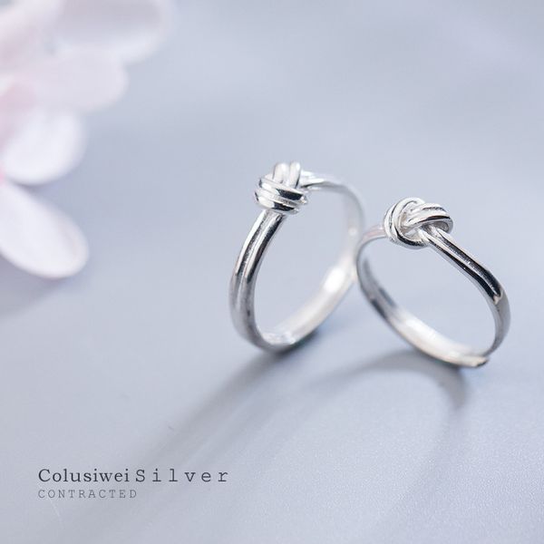 colusiwei simple geometric knot open adjustable couple finger rings for women real 925 sterling silver size korean jewelry, Golden;silver
colusiwei simple geometric knot open adjustable couple finger rings for women real 925 sterling silver size korean jewelry, Golden;silver