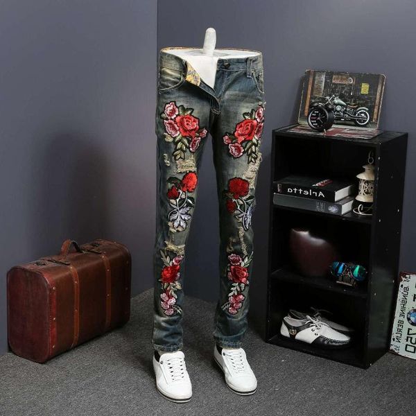 hip hop denim pants trousers 2020 fashion flower embroidery summer new skinny jeans men casual slim fit blue
hip hop denim pants trousers 2020 fashion flower embroidery summer new skinny jeans men casual slim fit blue