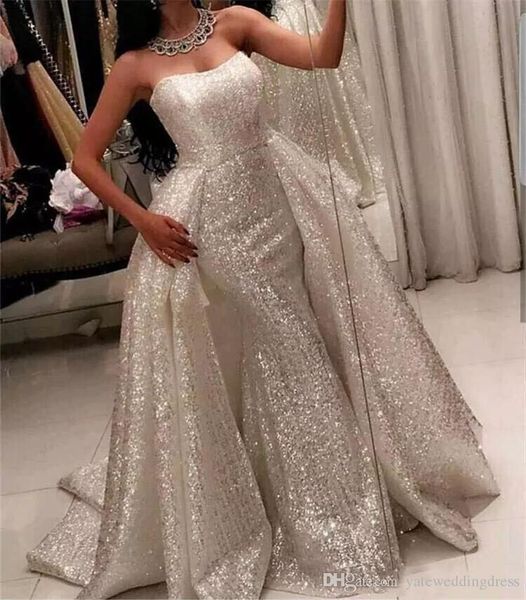 silver sequined luxury evening dress sweetheart sleeveless mermaid prom dresses backless with detachable train custom plus size party gowns, Black;red
silver sequined luxury evening dress sweetheart sleeveless mermaid prom dresses backless with detachable train custom plus size party gowns, Black;red