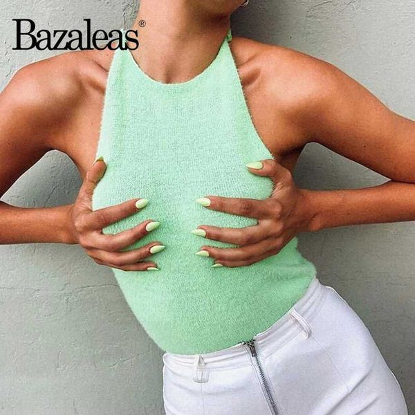 women's tanks & camis bazaleas cute knitted chocker tank mohair sleeveless summer backless tie women camisole, White
women's tanks & camis bazaleas cute knitted chocker tank mohair sleeveless summer backless tie women camisole, White