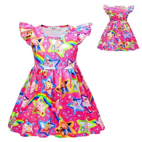 jojo siwa cute girls dress birthday party cartoon rainbow star printed summer costumes princess kids children clothes gifts 3-8t, Red;yellow
jojo siwa cute girls dress birthday party cartoon rainbow star printed summer costumes princess kids children clothes gifts 3-8t, Red;yellow