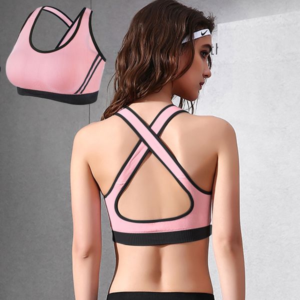 women sports bra for running yoga bra shockproof push up cross straps gym brathable no steel ring gathering sports, White;black
women sports bra for running yoga bra shockproof push up cross straps gym brathable no steel ring gathering sports, White;black