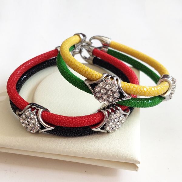 punk pulseras balck red stingray leather bracelet men 316l stainless steel geometry zircon bracelets bangles for men watch brand, Golden;silver
punk pulseras balck red stingray leather bracelet men 316l stainless steel geometry zircon bracelets bangles for men watch brand, Golden;silver