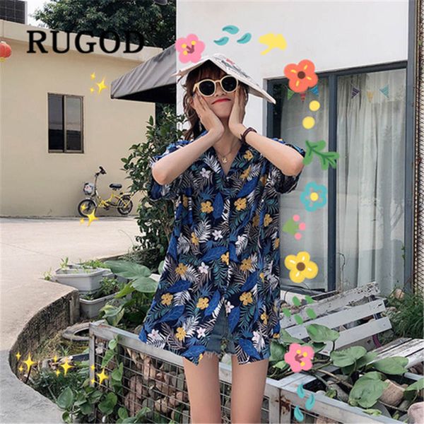 rugod 2019 new fashion loose floral print womens and blouses korean version short sleeve casual bluzki damskie, White
rugod 2019 new fashion loose floral print womens and blouses korean version short sleeve casual bluzki damskie, White