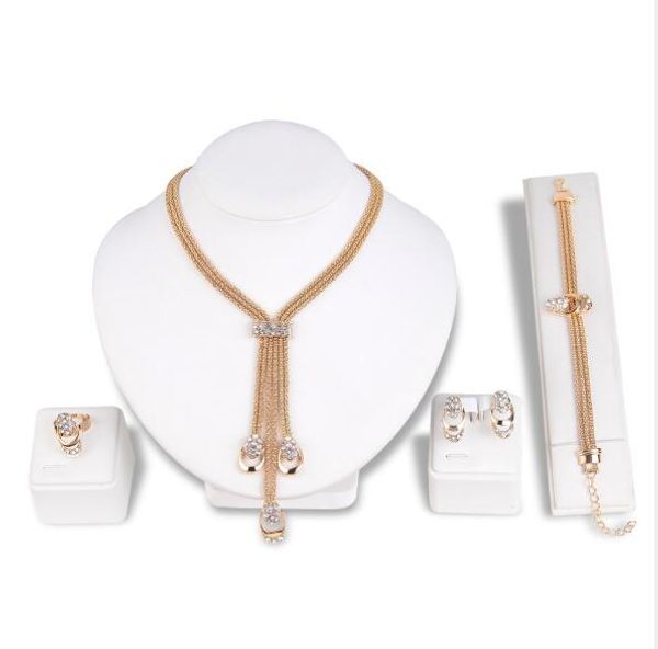 fashion alloy necklace bracelet earring ring wedding jewelry for women bridal jewel set mesh chains popcorn chains ing, Black
fashion alloy necklace bracelet earring ring wedding jewelry for women bridal jewel set mesh chains popcorn chains ing, Black
