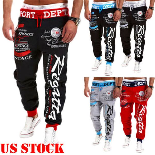 2019 men sport pants long trousers tracksuit fitness workout joggers gym sweatpant, Black
2019 men sport pants long trousers tracksuit fitness workout joggers gym sweatpant, Black