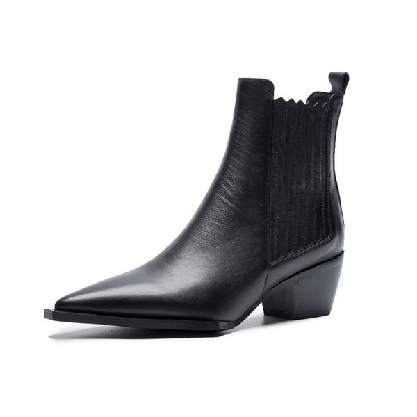 spring women's leather short boots black women's winter boots slip on ankle for women brand chaussure bottes femme
spring women's leather short boots black women's winter boots slip on ankle for women brand chaussure bottes femme