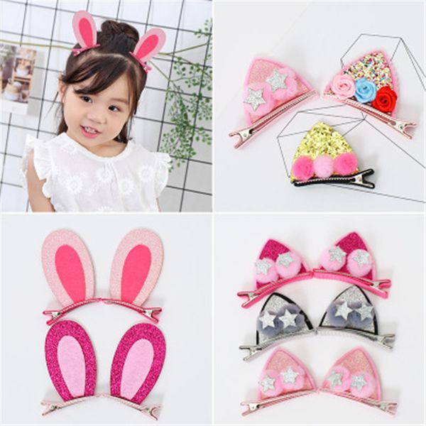 new 2pcs children baby girls hair accessories clip hairpins barrettes headwear stereo sequins cat ears hairpin, Slivery;white
new 2pcs children baby girls hair accessories clip hairpins barrettes headwear stereo sequins cat ears hairpin, Slivery;white