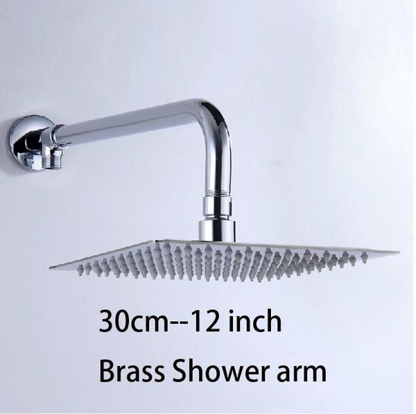 12 inch perfect new square bathroom stainless steel rainfall chrome brass shower head&hose
12 inch perfect new square bathroom stainless steel rainfall chrome brass shower head&hose