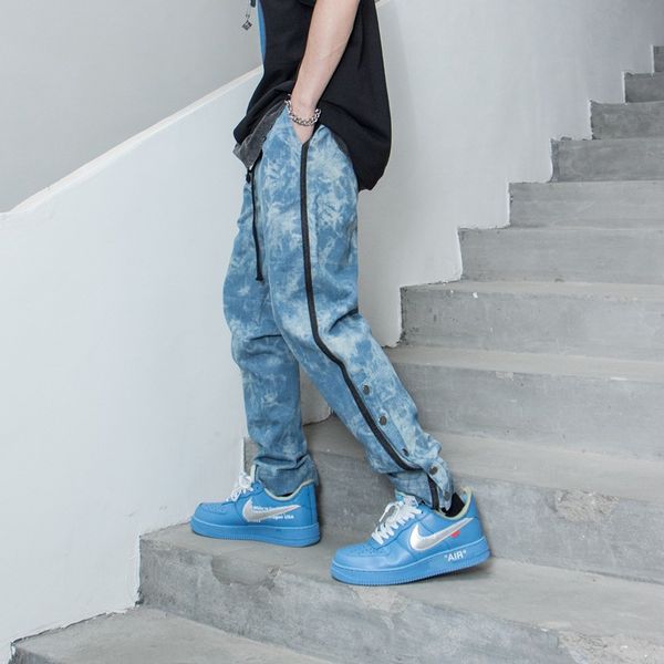 uncledonjm button ankle jeans men's split pants high street fashion hip hop retro casual pants biker jeans rmb-20s40, Blue
uncledonjm button ankle jeans men's split pants high street fashion hip hop retro casual pants biker jeans rmb-20s40, Blue