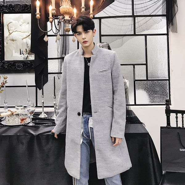 windbreaker winter woolen coat men leisure long woolen coat men pure color single breast trench abrigo largo hombre, Black
windbreaker winter woolen coat men leisure long woolen coat men pure color single breast trench abrigo largo hombre, Black