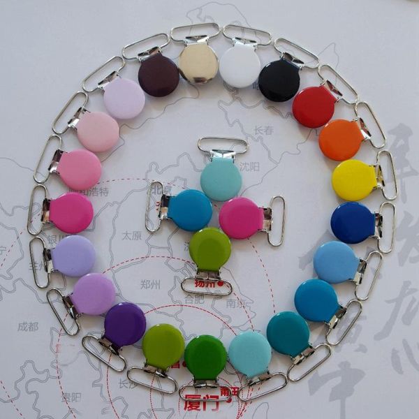 2000pcs/lot,round suspender clip, metal pacifier / garment enamel suspender clips mixed 21 colors
2000pcs/lot,round suspender clip, metal pacifier / garment enamel suspender clips mixed 21 colors