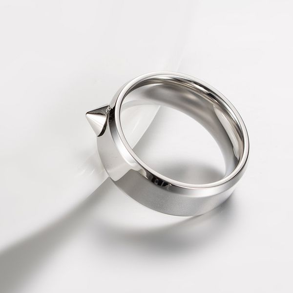 selling titanium steel rivet thorn shape broken window self-defense personality ring simple fashion jewelry wholesale postage, Silver
selling titanium steel rivet thorn shape broken window self-defense personality ring simple fashion jewelry wholesale postage, Silver