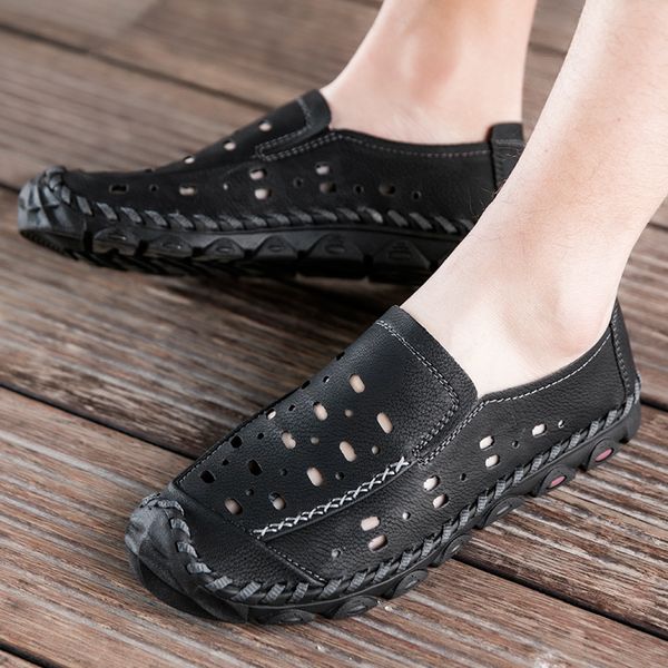 summer casual hole shoes men's breathable slip on loafers male comfortable driving men shoes moccasins soft flat male loafers, Black
summer casual hole shoes men's breathable slip on loafers male comfortable driving men shoes moccasins soft flat male loafers, Black