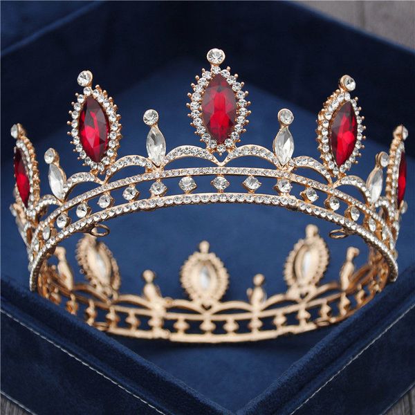 pageant crystal circle wedding crown royal queen king diadem metal headdress bridal tiaras prom hair jewelry bride accessory, Golden;white
pageant crystal circle wedding crown royal queen king diadem metal headdress bridal tiaras prom hair jewelry bride accessory, Golden;white