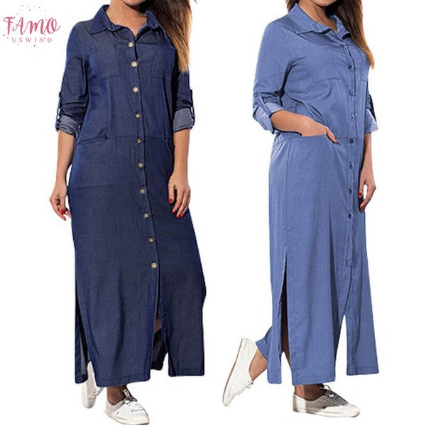 women casual twill loose swing long dress long sleeve denim solid dresses women turn down colonial dresses denim dress, Black;gray
women casual twill loose swing long dress long sleeve denim solid dresses women turn down colonial dresses denim dress, Black;gray