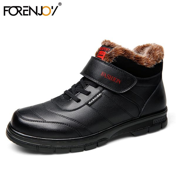 forenjoy snow boots men winter ankle booties 2019 new winter boots fashion plus velvet warm non-slip casual leather shoe, Black
forenjoy snow boots men winter ankle booties 2019 new winter boots fashion plus velvet warm non-slip casual leather shoe, Black