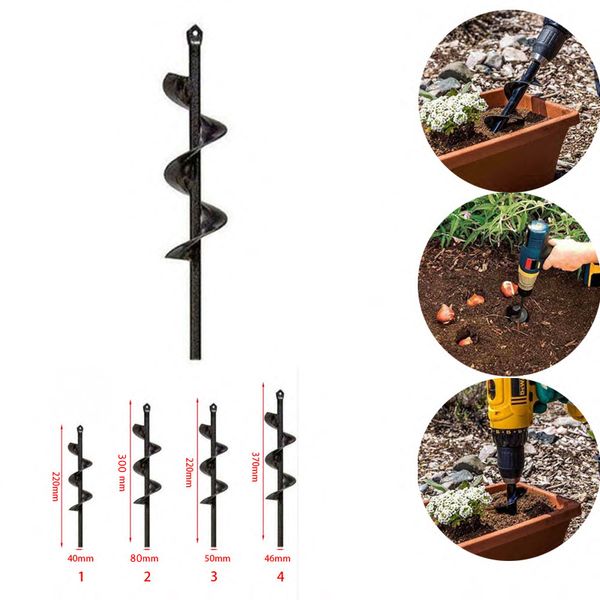 new garden auger spiral drill bit roto flower planter bulb shaft drill auger yard gardening bedding planting hole digger tool
new garden auger spiral drill bit roto flower planter bulb shaft drill auger yard gardening bedding planting hole digger tool