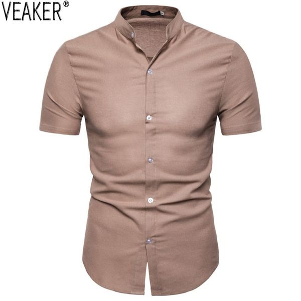 2019 new men's summer cotton linen shirts men solid color slim fit short sleeve shirt male casual mandarin collar shirts s-2xl, White;black
2019 new men's summer cotton linen shirts men solid color slim fit short sleeve shirt male casual mandarin collar shirts s-2xl, White;black