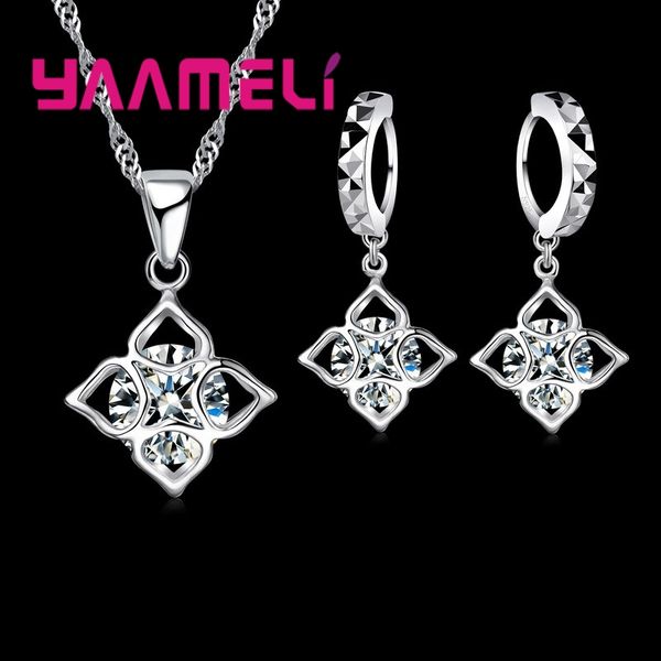 yaameli fine hollow square design 925 sterling silver crystal jewelry sets for women wedding necklace pendent earrings sets
yaameli fine hollow square design 925 sterling silver crystal jewelry sets for women wedding necklace pendent earrings sets