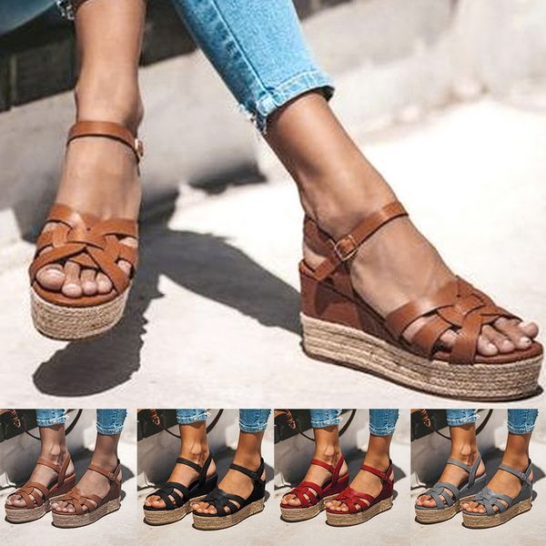 2020 women sandals shoes lady summer pu leather high heels sandals 2020 chaussures femme platform plus size 43, Black
2020 women sandals shoes lady summer pu leather high heels sandals 2020 chaussures femme platform plus size 43, Black