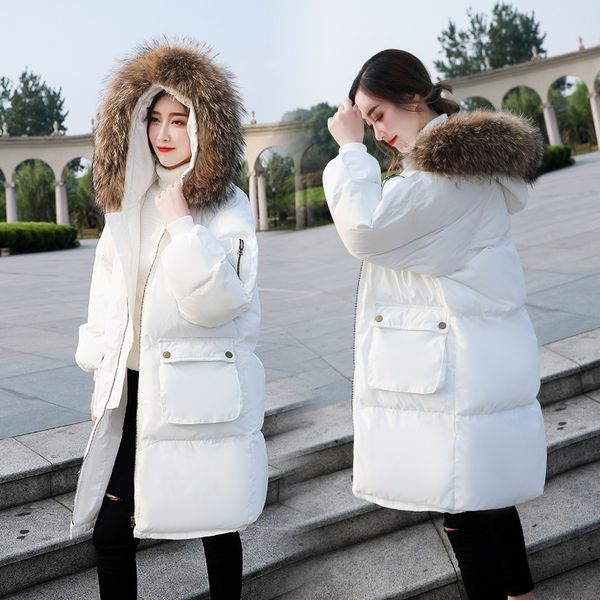cotton dress 2018 female korea edition fashionable loose warm warm thick wool collar cotton dress leisure pure color down jacket, Black
cotton dress 2018 female korea edition fashionable loose warm warm thick wool collar cotton dress leisure pure color down jacket, Black