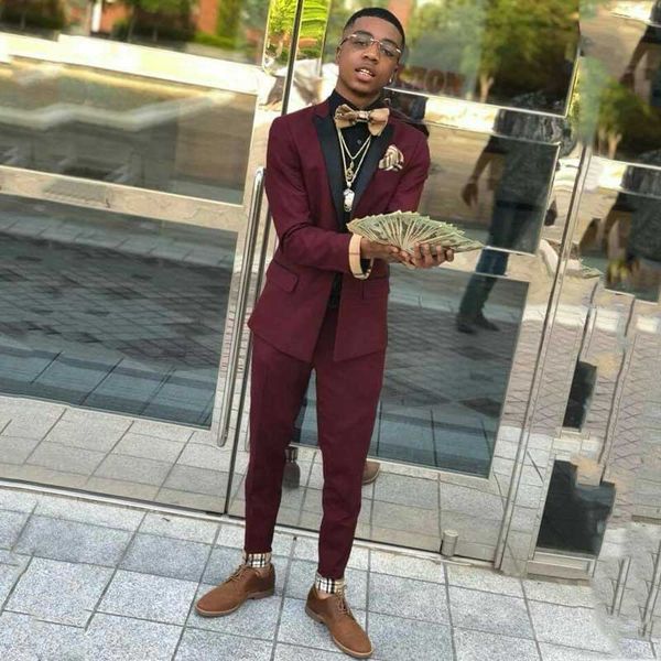 men burgundy suits for prom mens wedding suits groom slim fit tuxedos suits man blazer terno masculino trajes hombre black peak lapel 2piece, Black;gray
men burgundy suits for prom mens wedding suits groom slim fit tuxedos suits man blazer terno masculino trajes hombre black peak lapel 2piece, Black;gray