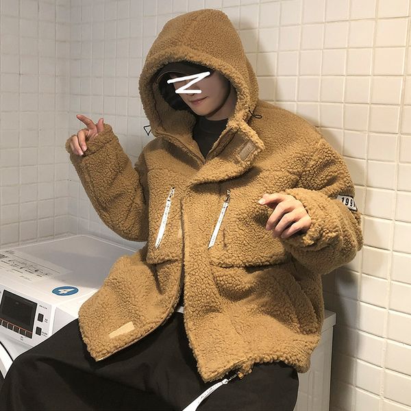 winter thick lamb fur jacket men warm parka men fashion hooded coat mens casual cotton plus velvet jacket male clothes m-2xl, Black
winter thick lamb fur jacket men warm parka men fashion hooded coat mens casual cotton plus velvet jacket male clothes m-2xl, Black