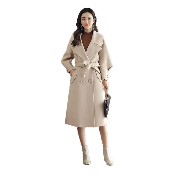 winter cashmere coat female wool jacket coats women fashion loose with belt long sleeves white ladies overcoat, Black
winter cashmere coat female wool jacket coats women fashion loose with belt long sleeves white ladies overcoat, Black