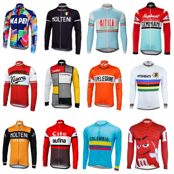 retro team cycling jersey man long sleeve bike wear thin outdoor sports cycling clothing mtb ropa ciclismo multiple choices, Black;red
retro team cycling jersey man long sleeve bike wear thin outdoor sports cycling clothing mtb ropa ciclismo multiple choices, Black;red