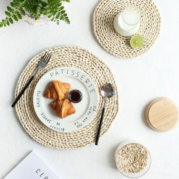 round rattan placemats natural straw woven dining table mats heat insulation pot holder cup coasters kitchen accessories
round rattan placemats natural straw woven dining table mats heat insulation pot holder cup coasters kitchen accessories