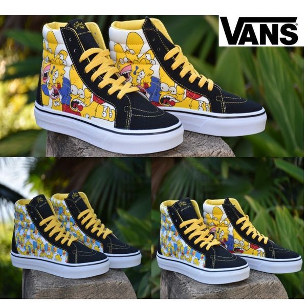 2019 VANS Old Skool Cartoon Comic Simpson Men Women Skateboard Shoes half cab Sports Skate Women Canvas Designer Shoe zapatillas de deporte
2019 VANS Old Skool Cartoon Comic Simpson Men Women Skateboard Shoes half cab Sports Skate Women Canvas Designer Shoe zapatillas de deporte