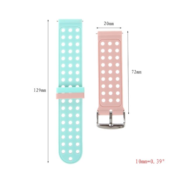 20mm silicone dual color strap for gear s3 for amazfit pace smart watch, Black;brown
20mm silicone dual color strap for gear s3 for amazfit pace smart watch, Black;brown