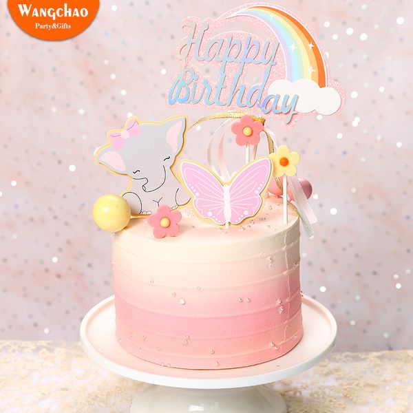 1 set lovely elephant charming butterfly flower theme cake er child boy girl happy birthday cartoon animal cake decorations
1 set lovely elephant charming butterfly flower theme cake er child boy girl happy birthday cartoon animal cake decorations