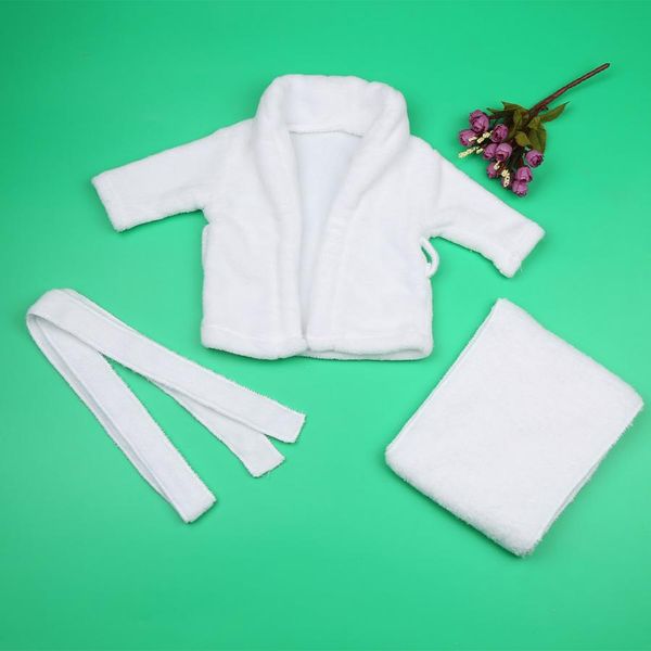 white baby pgraphy props bathrobe+towel newborn infant shooting p costume, Blue;red