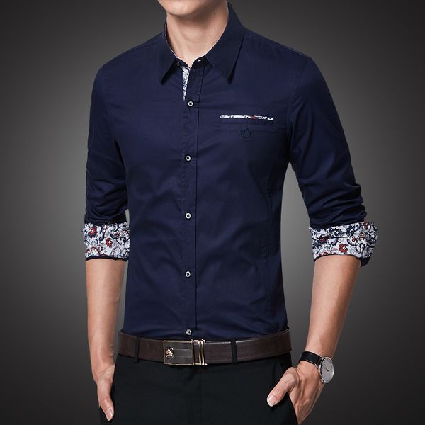 trendy men shirt long sleeve pattern social business mens shirt fake pocket comfortable darkblue lightblue gray man shirts, White;black
trendy men shirt long sleeve pattern social business mens shirt fake pocket comfortable darkblue lightblue gray man shirts, White;black