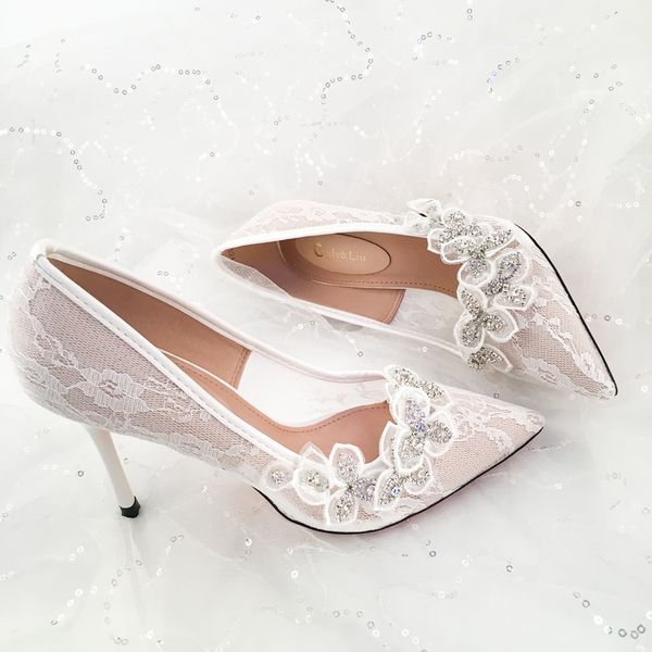 white shoes sandals wedding pumps graceful lady crystal flowers hollowing out lace ventilation net thin 10cm higher heels women, Black
white shoes sandals wedding pumps graceful lady crystal flowers hollowing out lace ventilation net thin 10cm higher heels women, Black