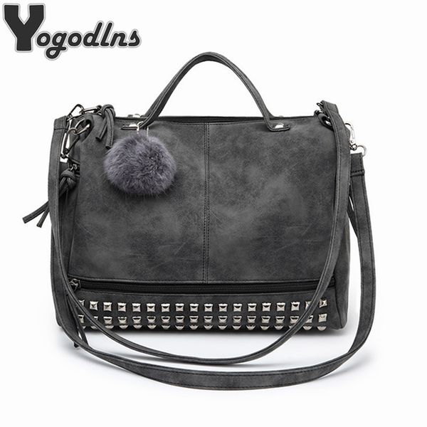 vintage nubuck leather female handle bags rivet larger women bags hair ball shoulder bag motorcycle messenger bag y190606
vintage nubuck leather female handle bags rivet larger women bags hair ball shoulder bag motorcycle messenger bag y190606