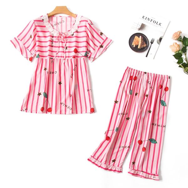 2pc set new pijamas women 2019 ladies fashion printing pattern pajamas sleepwear girl cotton lingerie nightwear pajamasbbb3, Blue;gray
2pc set new pijamas women 2019 ladies fashion printing pattern pajamas sleepwear girl cotton lingerie nightwear pajamasbbb3, Blue;gray