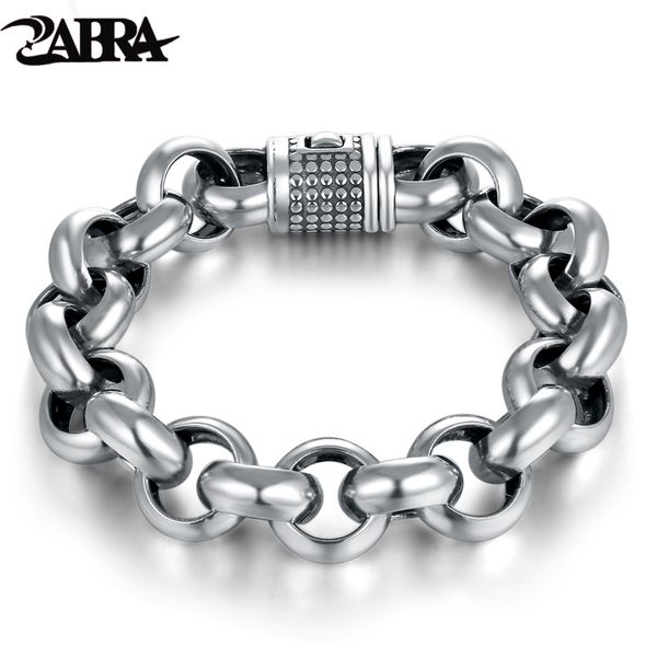 zabra vintage real pure 925 sterling silver rolo chain thick bracelet for men thai silver handmade punk bracelets biker jewelry, Golden;silver
zabra vintage real pure 925 sterling silver rolo chain thick bracelet for men thai silver handmade punk bracelets biker jewelry, Golden;silver