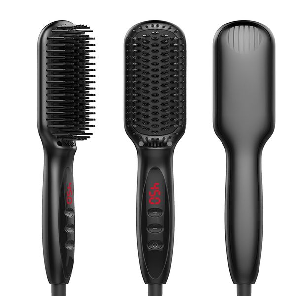 Ionic hair traightener bru h iron comb alon fa t heat ceramic hair traightening bru h quick beard traightener ptc fa t heat up, Black
Ionic hair traightener bru h iron comb alon fa t heat ceramic hair traightening bru h quick beard traightener ptc fa t heat up, Black