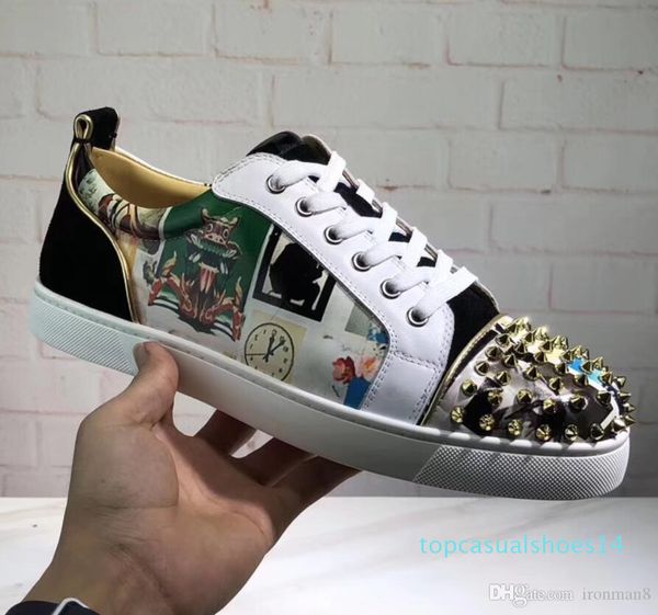 new luxury designer sneakers men women casual shoes party dress high-cut studded spikes platforms red bottom trainers shoes sneaker 14t, Black
new luxury designer sneakers men women casual shoes party dress high-cut studded spikes platforms red bottom trainers shoes sneaker 14t, Black
