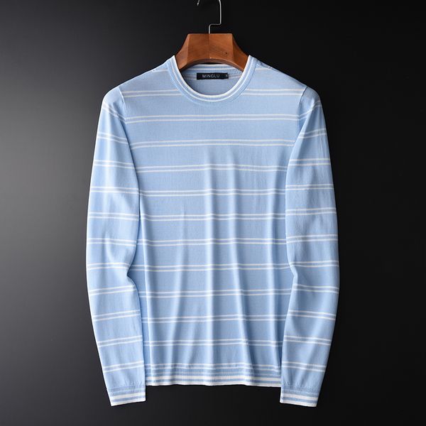 minglu men's sweaters plus size 3xl 4xl spring and autumn soft striped knit sweater men hight quality mens pullover sweaters, White;black
minglu men's sweaters plus size 3xl 4xl spring and autumn soft striped knit sweater men hight quality mens pullover sweaters, White;black