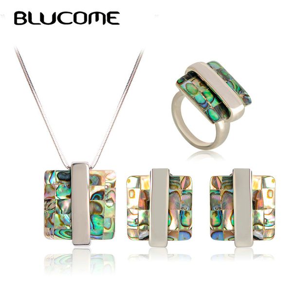 blucome fashion abalone shell necklace earrings rings jewelry sets square pendant french hooks earrings women party decorations, Silver
blucome fashion abalone shell necklace earrings rings jewelry sets square pendant french hooks earrings women party decorations, Silver