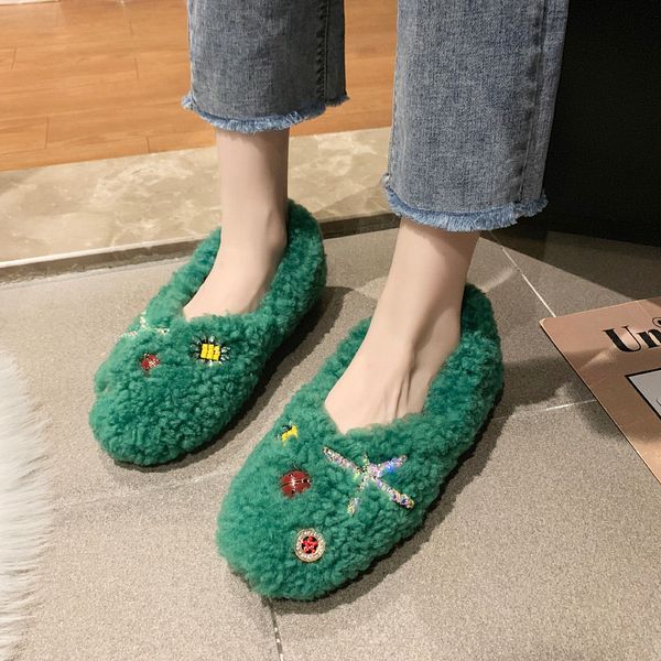 casual woman shoe round toe loafers fur women's leather shoes comfort shallow mouth soft modis female footwear autumn slip-on, Black
casual woman shoe round toe loafers fur women's leather shoes comfort shallow mouth soft modis female footwear autumn slip-on, Black