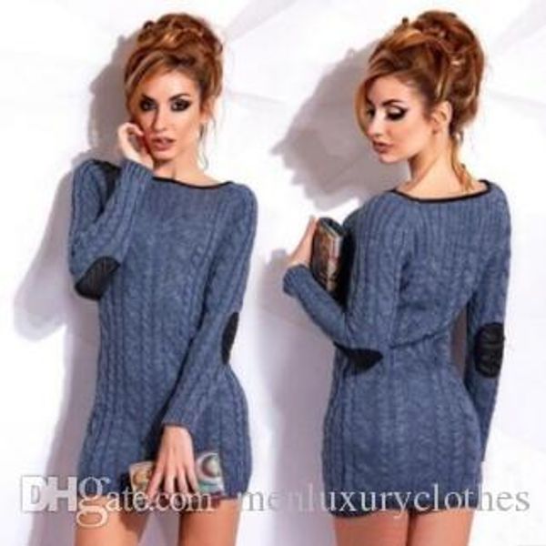 new long sleeved designer clothes casual dresses women slim fit dress spring autumn sweater mini dresses, Black;gray
new long sleeved designer clothes casual dresses women slim fit dress spring autumn sweater mini dresses, Black;gray
